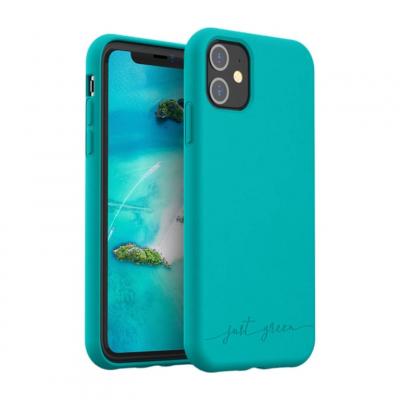 BIGBEN CONNECTED Just green jgcovip11bl - coque just green bio ip 11 blue lagoon