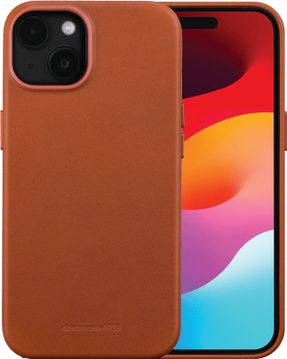 DBRAMANTE1928 Coque iPhone 15 Compatible MagSafe Roskilde Tan  - Neuf