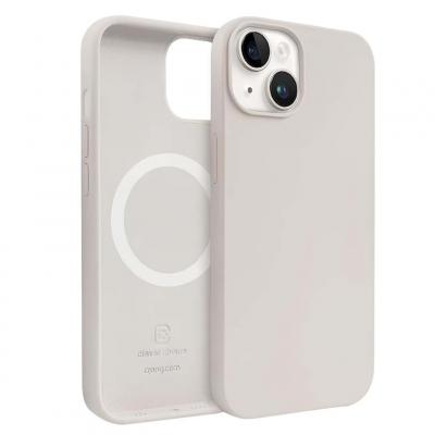 CRONG Coque MagSafe Color Cover Magnetic pour iPhone 14 et iPhone 13  Beige