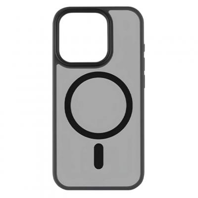 GENERIQUE Coque MagSafe pour iPhone 16 Pro Max Hybrid Frost MAG Cover Bord Sur&eacute;lev&eacute;s Noir transparent - Neuf