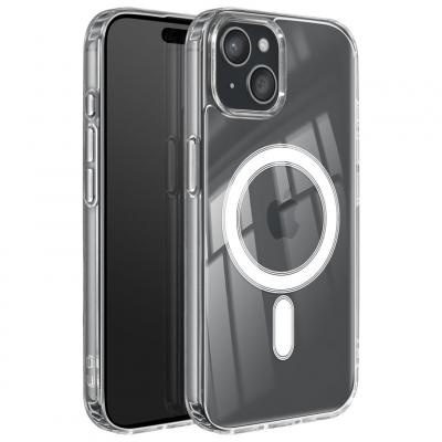 SWISSTEN Coque MagSafe Renforc&eacute;e pour iPhone 15 mod&egrave;le MagStick Clear Jelly Transparent