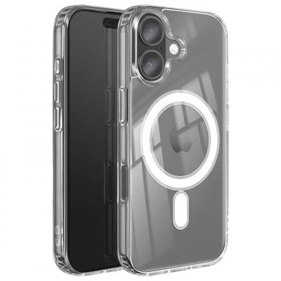 SWISSTEN Coque MagSafe Renforc&eacute;e pour iPhone 17 mod&egrave;le MagStick Clear Jelly Transparent