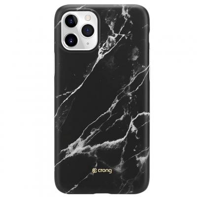 CRONG Coque pour iPhone 11 Pro Design Marbre Souple  Noir