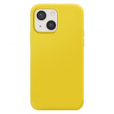 MOXIE Coque pour iPhone 13 Edition Color Skin en TPU avec Int&eacute;rieur Doux Jaune