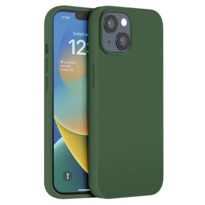 MOXIE Coque pour iPhone 14 Edition Color Skin en TPU avec Int&eacute;rieur Doux Kaki