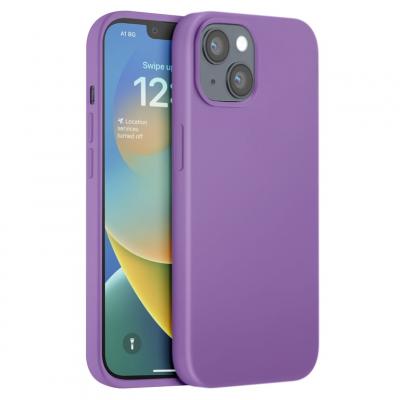 MOXIE Coque pour iPhone 14 Edition Color Skin en TPU avec Int&eacute;rieur Doux Violet clair