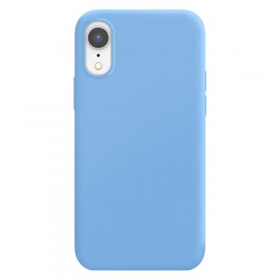 MOXIE Coque pour iPhone XR Edition Color Skin en TPU avec Int&eacute;rieur Doux Bleu clair