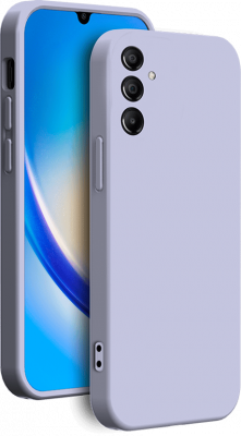 BIGBEN CONNECTED Coque Samsung G A34 5G Silicone + dragonne Assortie Lavande Bigben