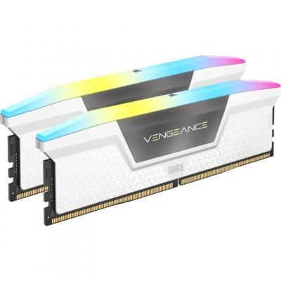 CORSAIR  Vengeance Rgb 64gb 2x32gb Ddr5 5200mhz Memory Ram Argent&eacute;