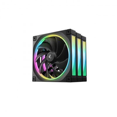DEEPCOOL  FL14 Boitier PC Ventilateur 14 cm Noir 3 pi&egrave;ce(s)