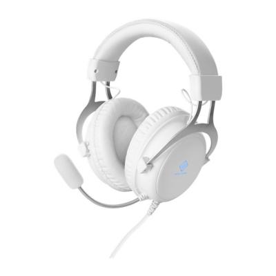 DELTACO GAMING Casque de jeu  GAM-030-W supra-auriculaire filaire Stereo blanc volume r&eacute;glable