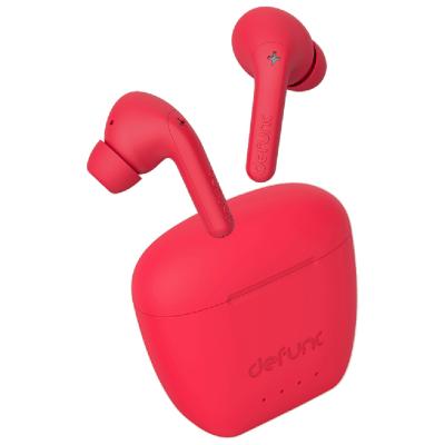 DEFUNC Ecouteurs Sans Fil Intra-auriculaires Autonomie 30h True Audio Rouge