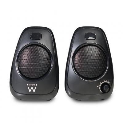 EWENT  EW3527 haut-parleur Noir Avec fil 6 W - Neuf