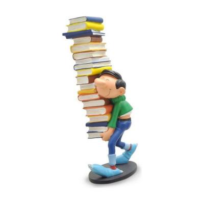 NON RENSEIGNE Statuette Collectoys - Gaston - Gaston avec pile de livres 