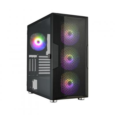 FSP  Boitier Moyen Tour ATX CUT592 RGB avec panneau vitr&eacute; (Noir)