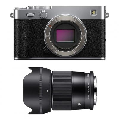 FUJIFILM  X-E5 Silver + SIGMA 23mm f/1.4 - Neuf