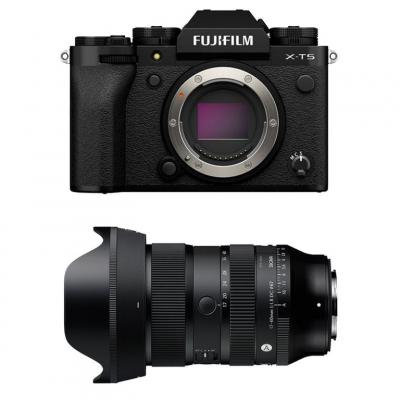 FUJIFILM X-T5 Noir + Objectif SIGMA 17-40mm f/1.8 DC Art - Neuf