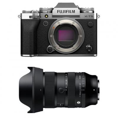 FUJIFILM X-T5 Silver + Objectif SIGMA 17-40mm f/1.8 DC Art - Neuf