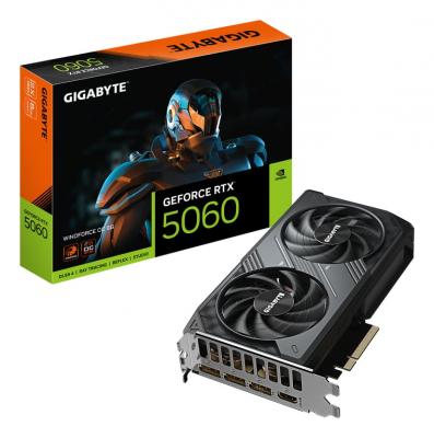 GIGABYTE Tarjeta Gr&aacute;fica  GeForce RTX 5060 WINDFORCE OC 8GB GDDR7 Reflex 2 RTX AI DLSS4