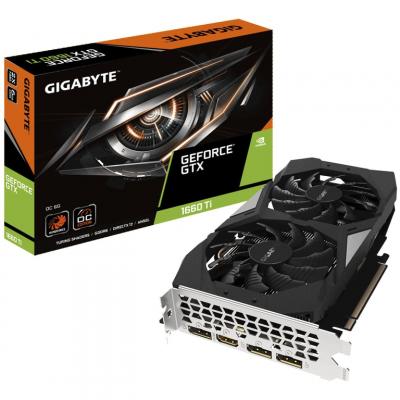 GIGABYTE Carte graphique  GTX 1660 Ti OC 6G - 1660Ti/6Go/HDMI/DP