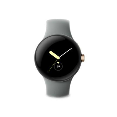 GOOGLE Montre connect&eacute;e  Pixel Watch Acier Dor&eacute;/Bracelet Sauge BT