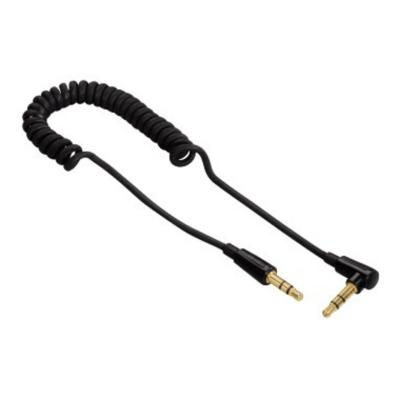 HAMA C&acirc;ble spiral&eacute; ""flexi-slim"",jack m&acirc;le 3,5 mm st&eacute;r&eacute;o 90&acirc;&deg;- m&acirc;le, st&eacute;r&eacute;o, 0,75m