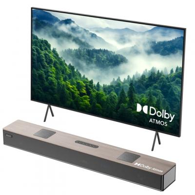 HIWILL  A502 Barre de Son TV 400W Dolby Atmos - Avec Double Caisson 25 - Noyer