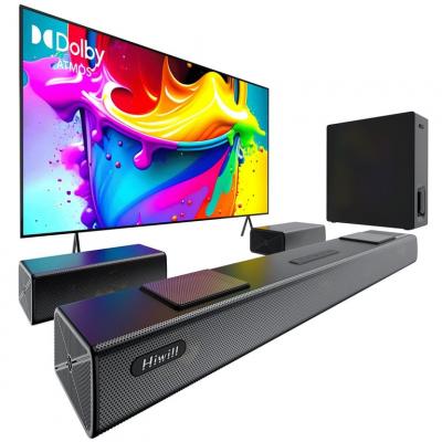 HIWILL  A512 Barre de son 5.1.2CH 450W Dolby Atmos - Caisson 6.5" Sans Fil - Noir