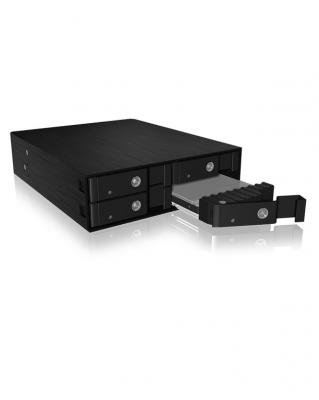 ICY BOX  IB-2240SSK 13,3 cm (5.25"") Plateau de stockage de disques Noir, Cadrage