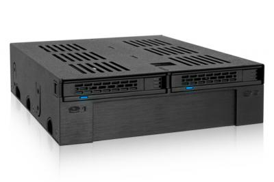 ICY DOCK MB322SP-B ExpressCage SAS/SATA Rack pour disque dur mobile Noir