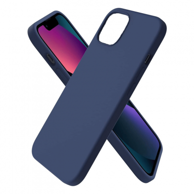 JAYM Samsung Galaxy A35 5G - Coque Silicone Bleue 