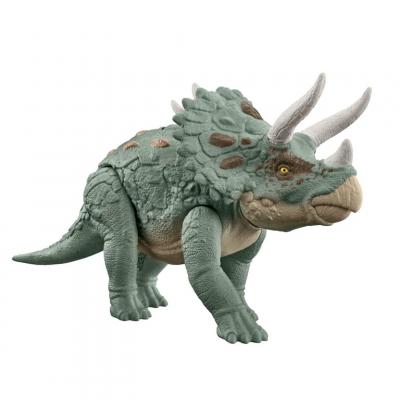 MATTEL Jurassic World &middot; Figurine Tric&eacute;ratops M&Eacute;GA ACTION - Neuf
