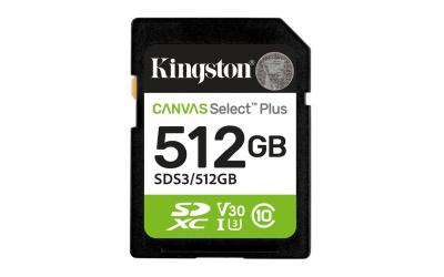 KINGSTON  Canvas Select Plus 512 Go SDXC, Carte m&eacute;moire