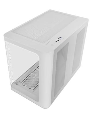 MARS GAMING  MCFUSION Midi Tower Blanc - Neuf