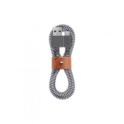 NATIVE UNION C&acirc;ble ceinture  usb a vers usb c zebra 1,2m FC-1-15000633