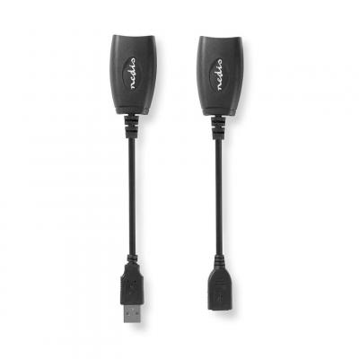 C&acirc;ble d'extension usb 2.0 actif a m&acirc;le - a femelle 50 m noir