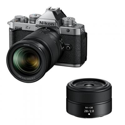 NIKON Zf Silver + Objectif Z 24-70mm f/4 S + Z 28mm f/2.8 - Neuf