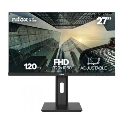 NILOX Moniteur 27"" FHD 120Hz IPS Noir Haut-parleurs R&eacute;glable Pivotant PC Gaming