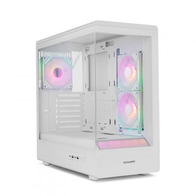 NOX  Hummer NXHUMMERSIGNALBK Midi Tower Blanc - Neuf