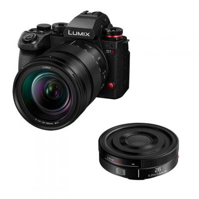 LUMIX S1 II + Objectif S 24-105mm f/4 Macro OIS + S 26mm f/8 Pancake