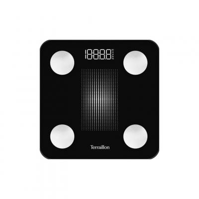 TERRAILLON Imp&eacute;dancem&egrave;tre et corde &agrave; sauter connect&eacute;s 180kg/100g noir - GYMFITCONNECT