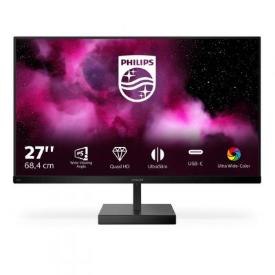 PHILIPS 276c8/00 27 pouces led qhd wide 1440 p 75 hz ips noir