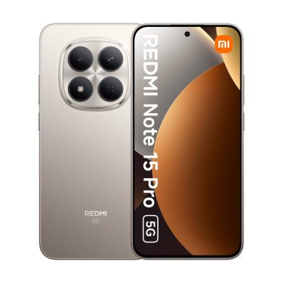 XIAOMI  Redmi Note 15 Pro 5G 17,4 cm (6.83"") 8 Go 256 Go 6580 mAh Titane