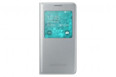 Samsung S-View Case Cover for Samsung Galaxy Alpha - Argent