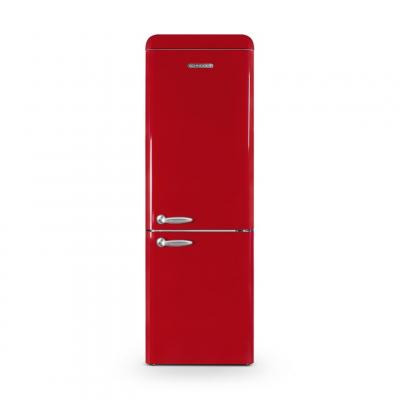 SCHNEIDER  SCCB300V-RE - R&eacute;frig&eacute;rateur combin&eacute; 304L Vintage Rouge