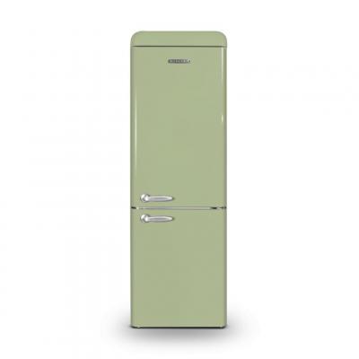 SCHNEIDER SCCB300V-VAE - R&eacute;frig&eacute;rateur combin&eacute; 304L Vintage Vert amande