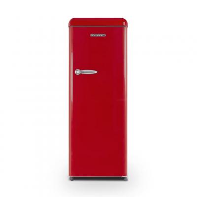 SCHNEIDER  SCCL222V-RE - R&eacute;frig&eacute;rateur une porte 229L Vintage Rouge