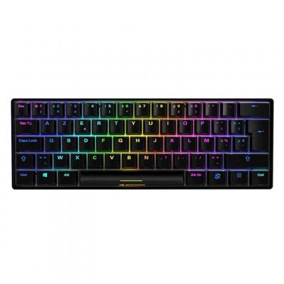 SHARKOON  SGK50 S4 clavier USB AZERTY Fran&ccedil;ais Noir, clavier gaming