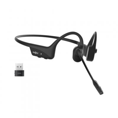 SHOKZ  Casque sans-fil &agrave; conduction osseuse OpenComm2 UC - USB-A - Noir