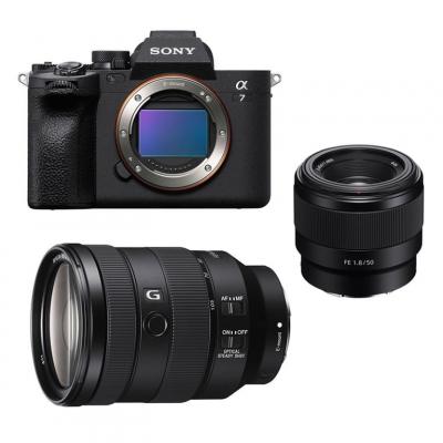 SONY  ALPHA 7 IV + Objectif FE 24-105mm + FE 50mm f/1.8 - Neuf